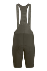 men's olive green cycle bibs lightweigh for professional cyclists with mesh straps