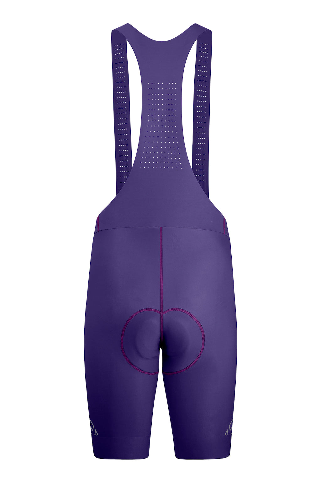 men's purple cycling bib shorts padded for amateur biker for long distances
