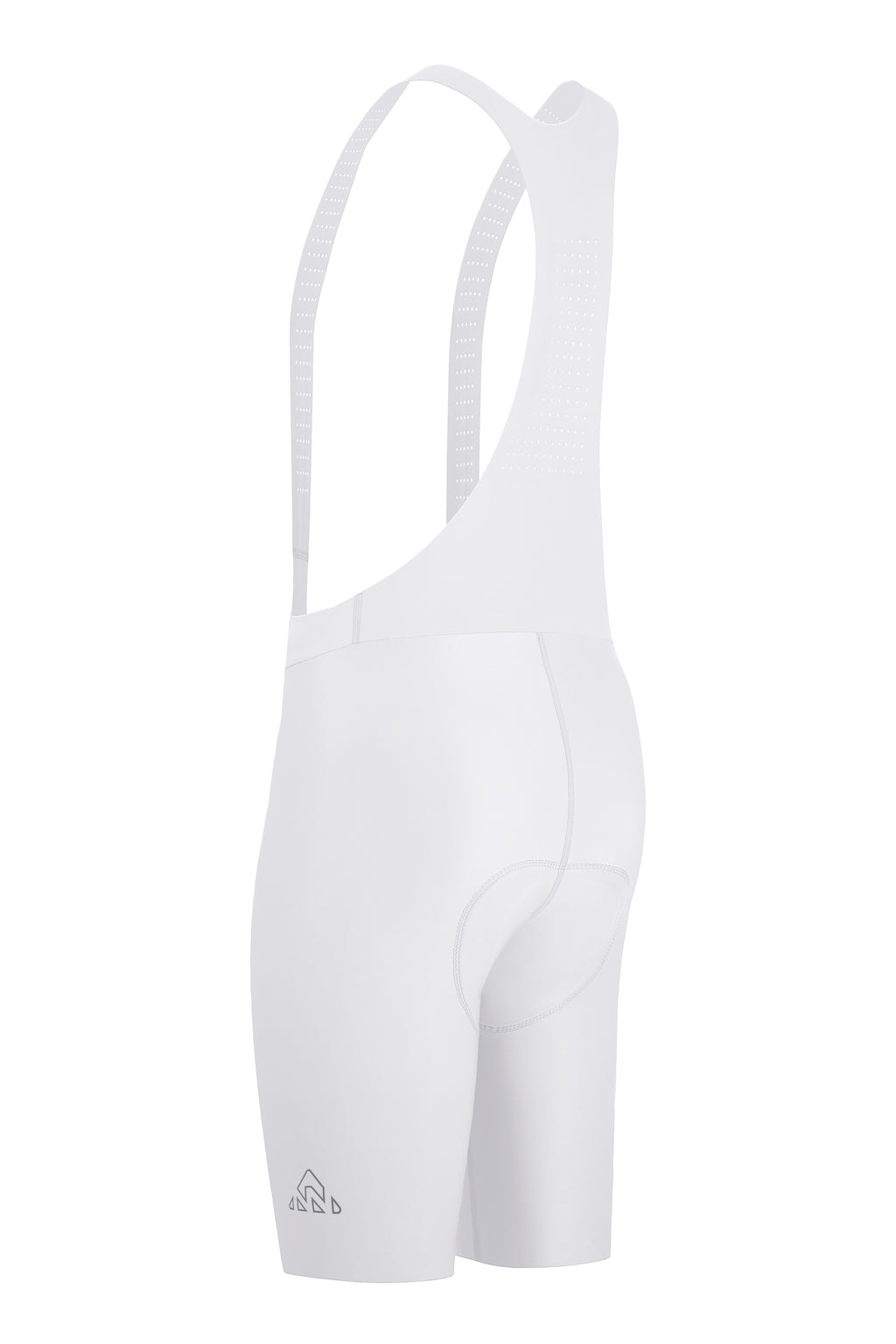 mens white cargo bib shorts padded for amateur rider for long rides