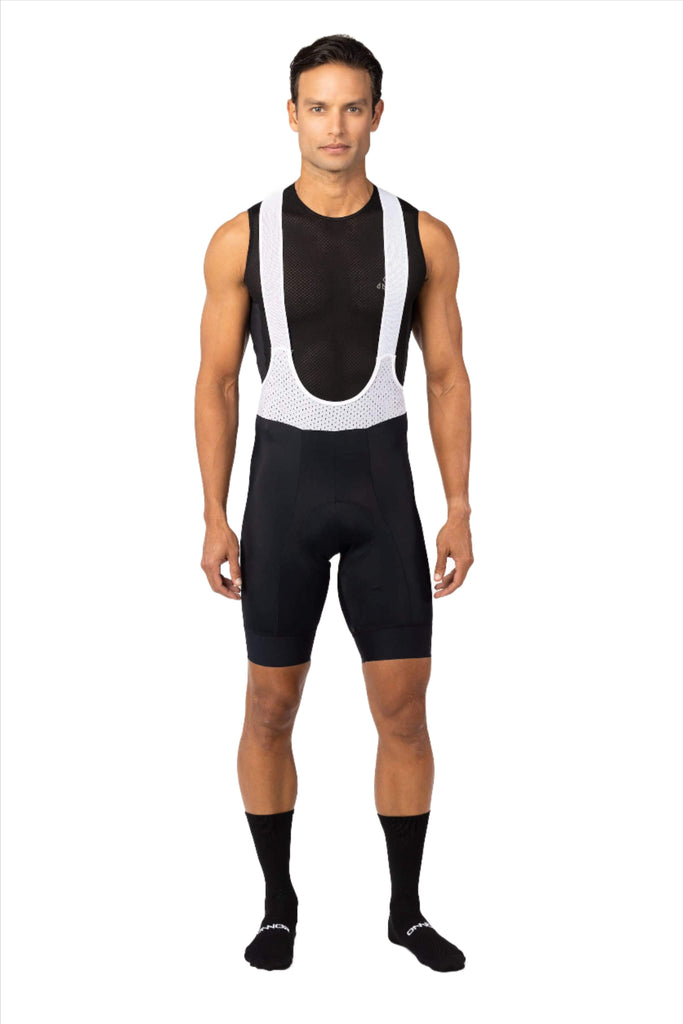 Men's Smooth Black Expert Cycling Bib - men's black bib shorts - Men's Smooth Black Expert Cycling Bib