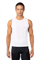 activewear biker, men's white professional base layer