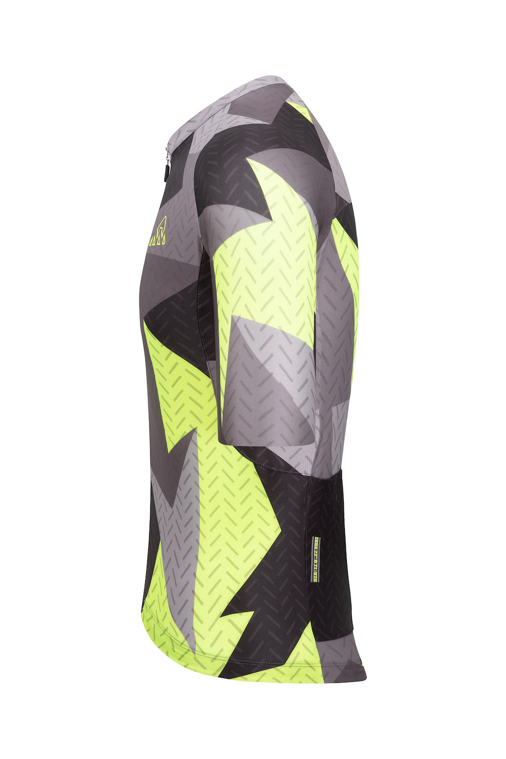 A short sleeve performance jersey for men. The jersey is designed to improve aerodynamics and has strategically placed mesh panels for breathability.