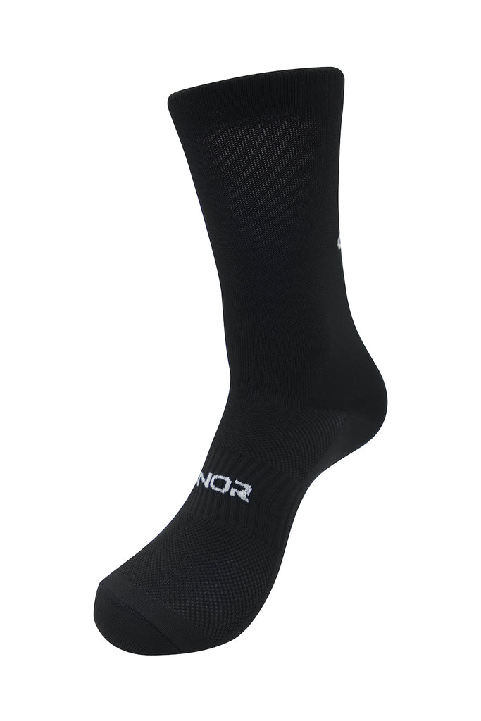 Unisex Back Logo Black Cycling Socks - men's black cycling socks - bike riding clothes - Unisex Black Cycling Socks - cycling sock sizes