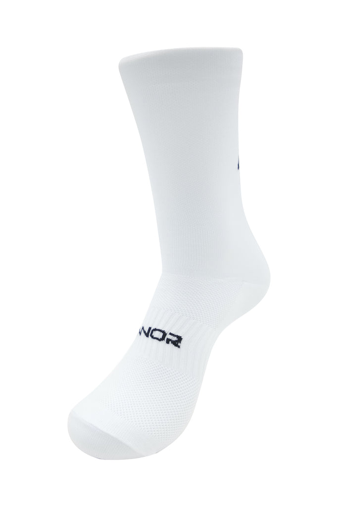 Unisex Back Logo White Cycling Socks - men's white cycling socks - bike cloth - Unisex White Cycling Socks - lightweight cycling sock
