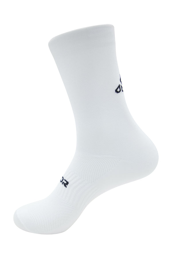  buy triathlon, cycling and running accessories /sock miami -  bike riding clothes - Unisex White Cycling Socks - best winter cycling sock