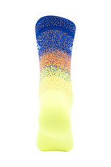 Unisex Blue Degree / Green Cycling Socks - lightweight cycling sock