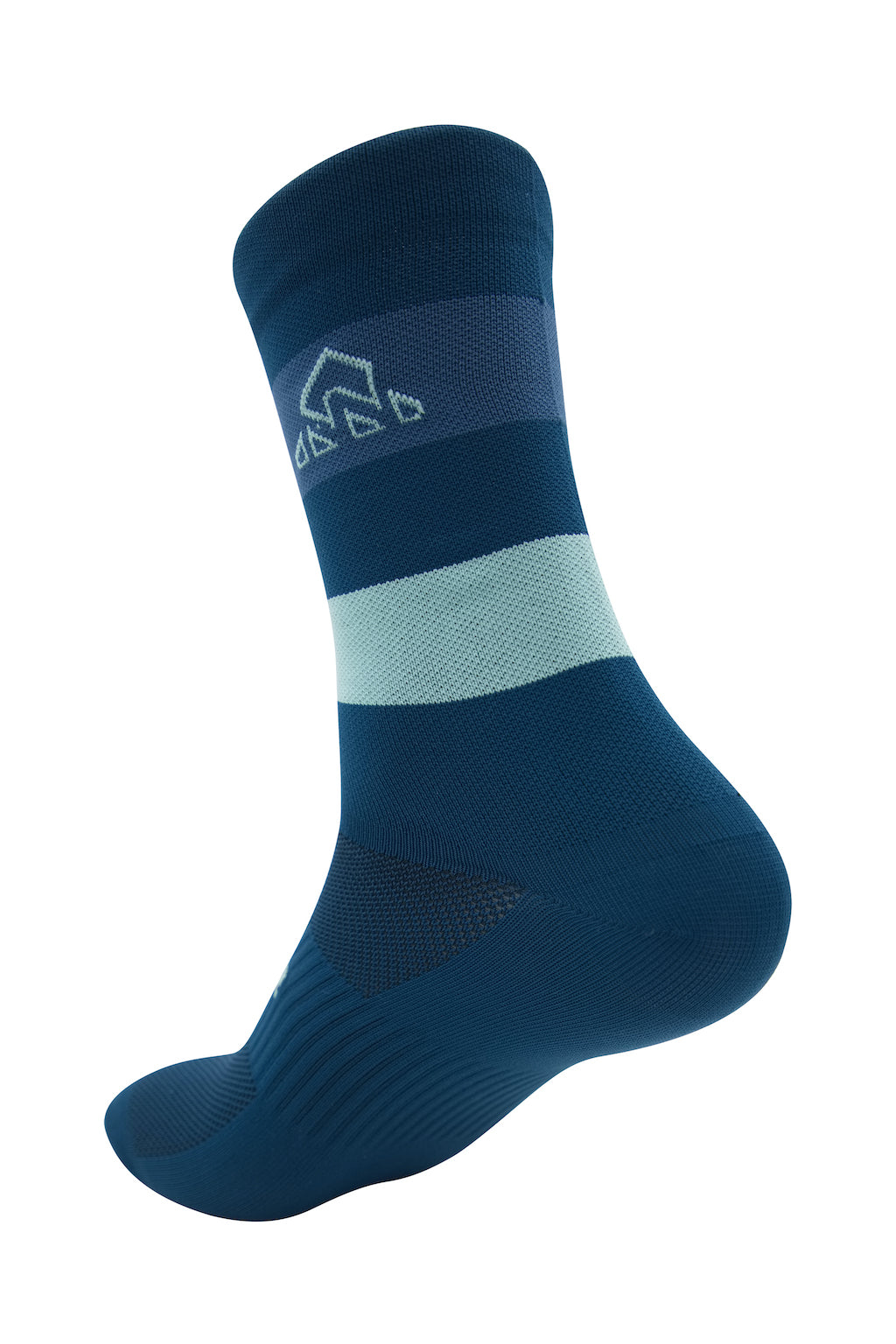 Unisex Blue / Green Cycling Socks - lightweight cycling sock