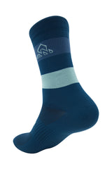 Unisex Blue / Green Cycling Socks - lightweight cycling sock