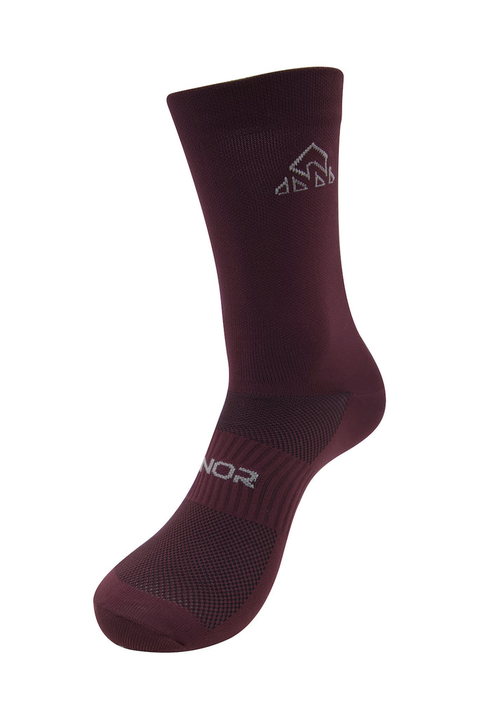Unisex Burgundy Cycling Socks - men's burgundy cycling socks - bike wear - Unisex Burgundy Cycling Socks - cycling sock sizes