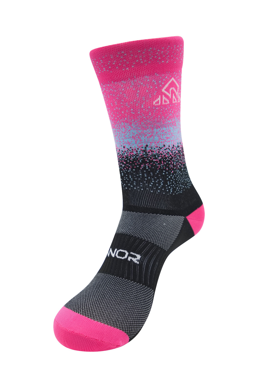 biking clothes - Unisex Fucsia Degree Cycling Socks - cycling sock companies