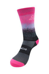 biking clothes - Unisex Fucsia Degree Cycling Socks - cycling sock companies
