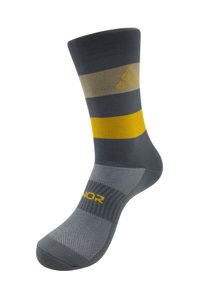 Unisex Gray / Khaki Cycling Socks - men's gray / khaki cycling socks - bike wear - Unisex Gray / Khaki Cycling Socks - cycling sock color