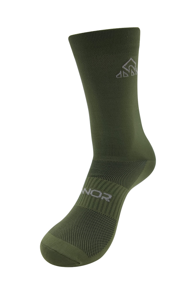 Unisex Olive Green Cycling Socks - men's olive green cycling socks - biking clothes - Unisex Oil Green Cycling Socks - cycling sock colours
