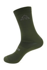 clothes to wear biking - Unisex Oil Green Cycling Socks - best winter cycling sock