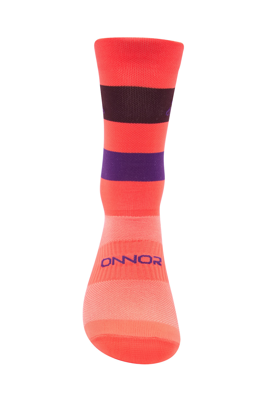 Unisex Orange / Purple Cycling Socks - cycling sock color