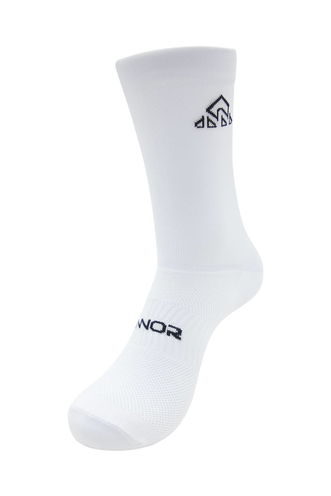 Unisex White Cycling Socks - men's white cycling socks - clothes bikers wear - Unisex White Cycling Socks - best cycling sock