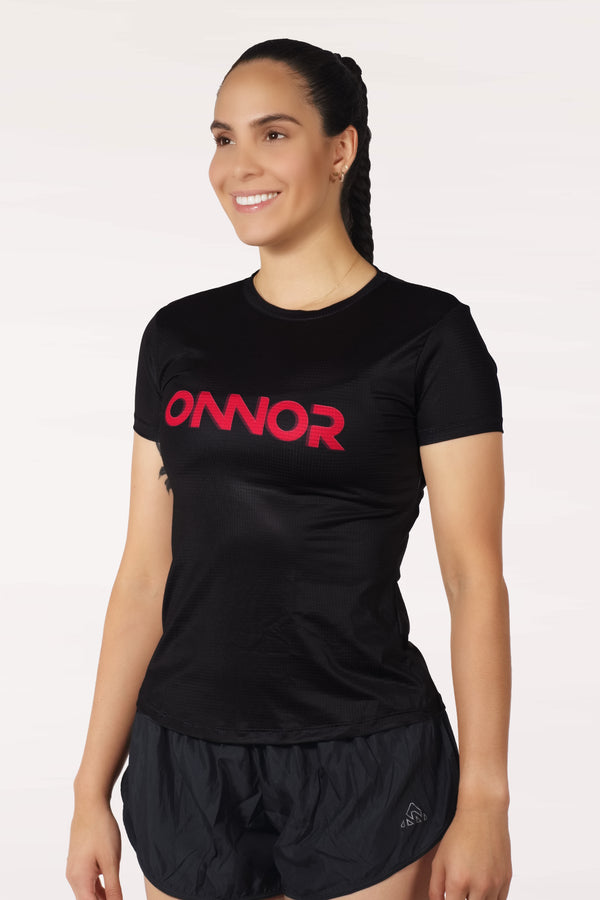   Best running t-shirt for women price Miami, running clothing, Women's running black t-shirt