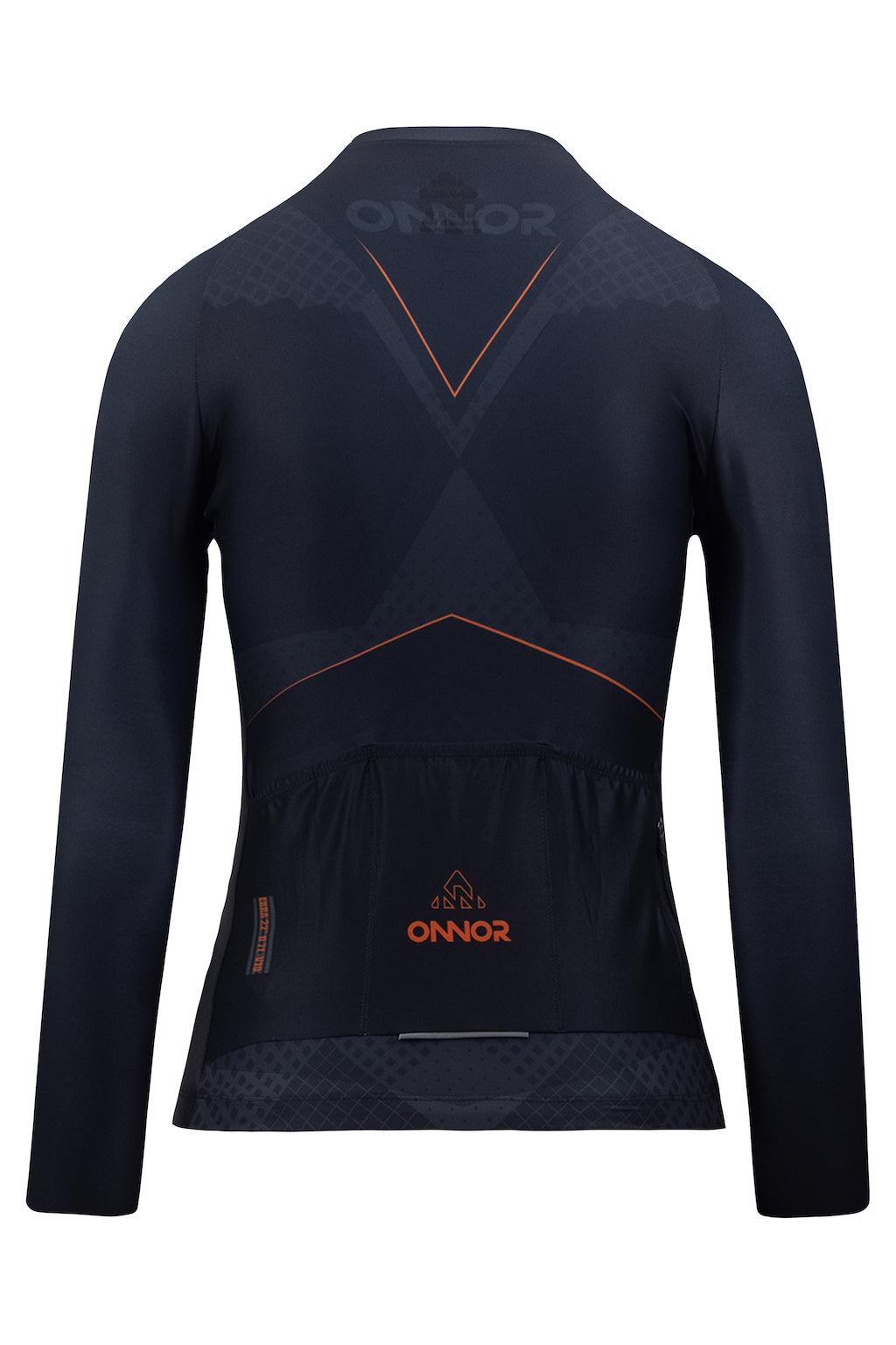An image of a female cyclist wearing a women's cycling shirt with prolonged arms. The long-sleeved jersey is ideal for colder conditions and offers full arm coverage. It is designed to cater to the specific needs of women riders, providing a comfortable and stylish fit. This female cyclist's long sleeve jersey ensures enhanced performance and protection.