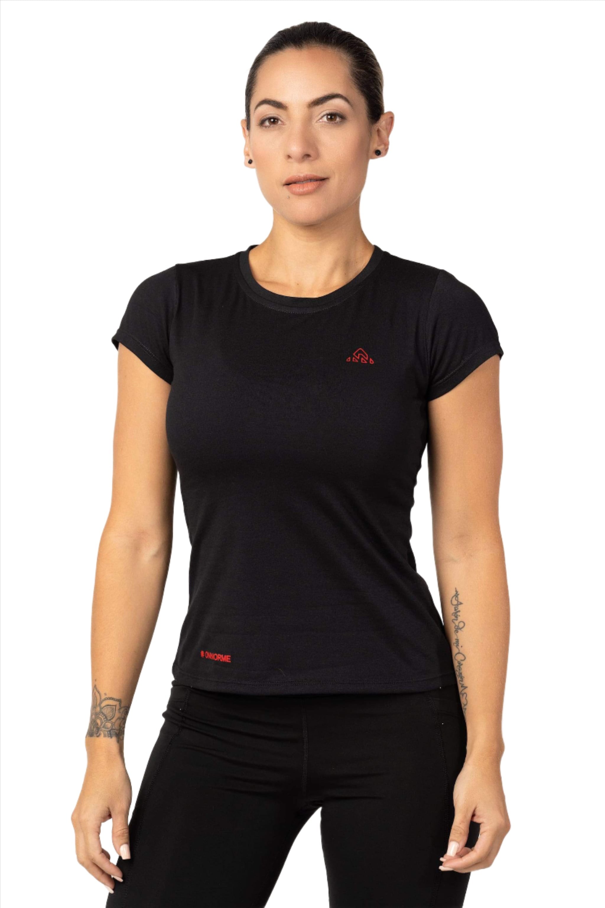 Running clothing, Women's Cotton Sport T-Shirt - Short Sleeve Black, cheap running t-shirt, women's running t-shirt price Miami Beach, running apparel, Women's running black t-shirt