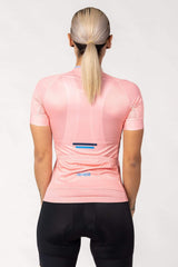 pink cycling jersey for women, road bike jersey