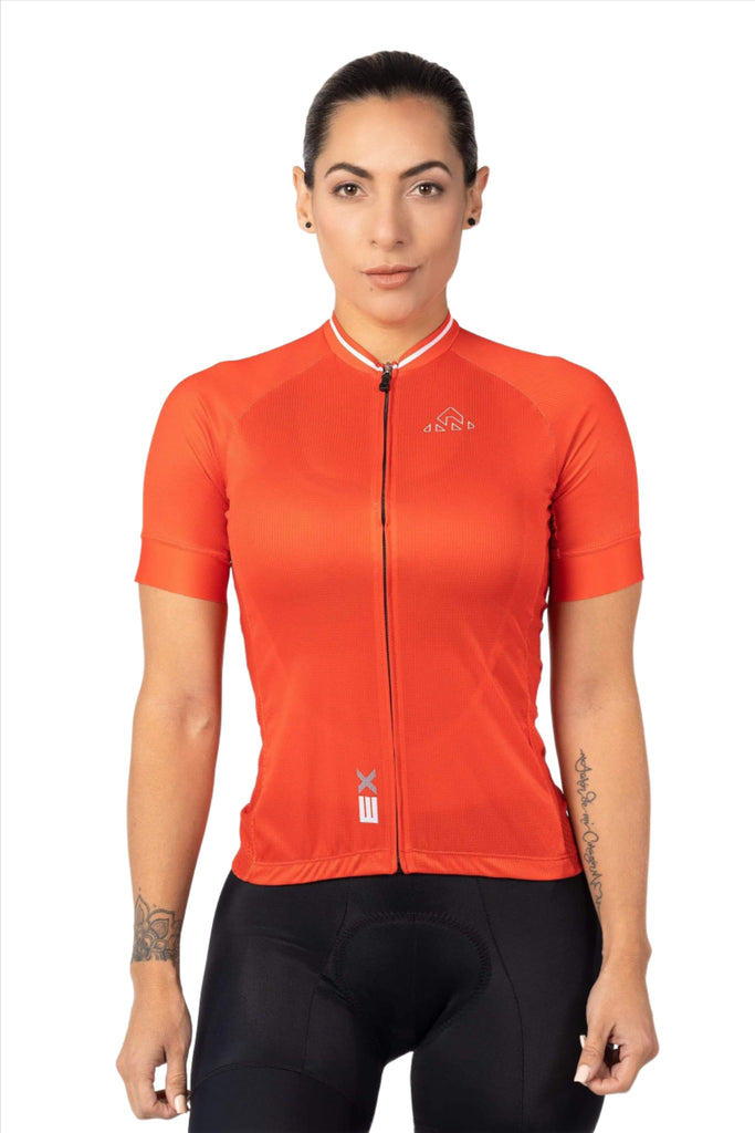 Women's Expert Jersey Short Sleeve - Red - women's red jerseys short sleeve - bicycle clothing, women's classic red cycling jersey