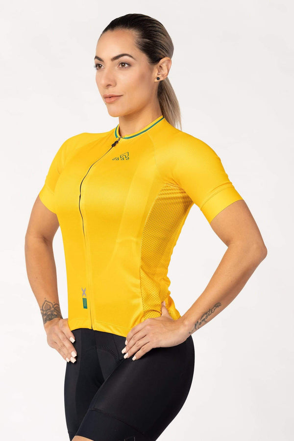  best  new season cycling jerseys  -  bicycle gear wear, women's yellow cycling jersey short sleeve