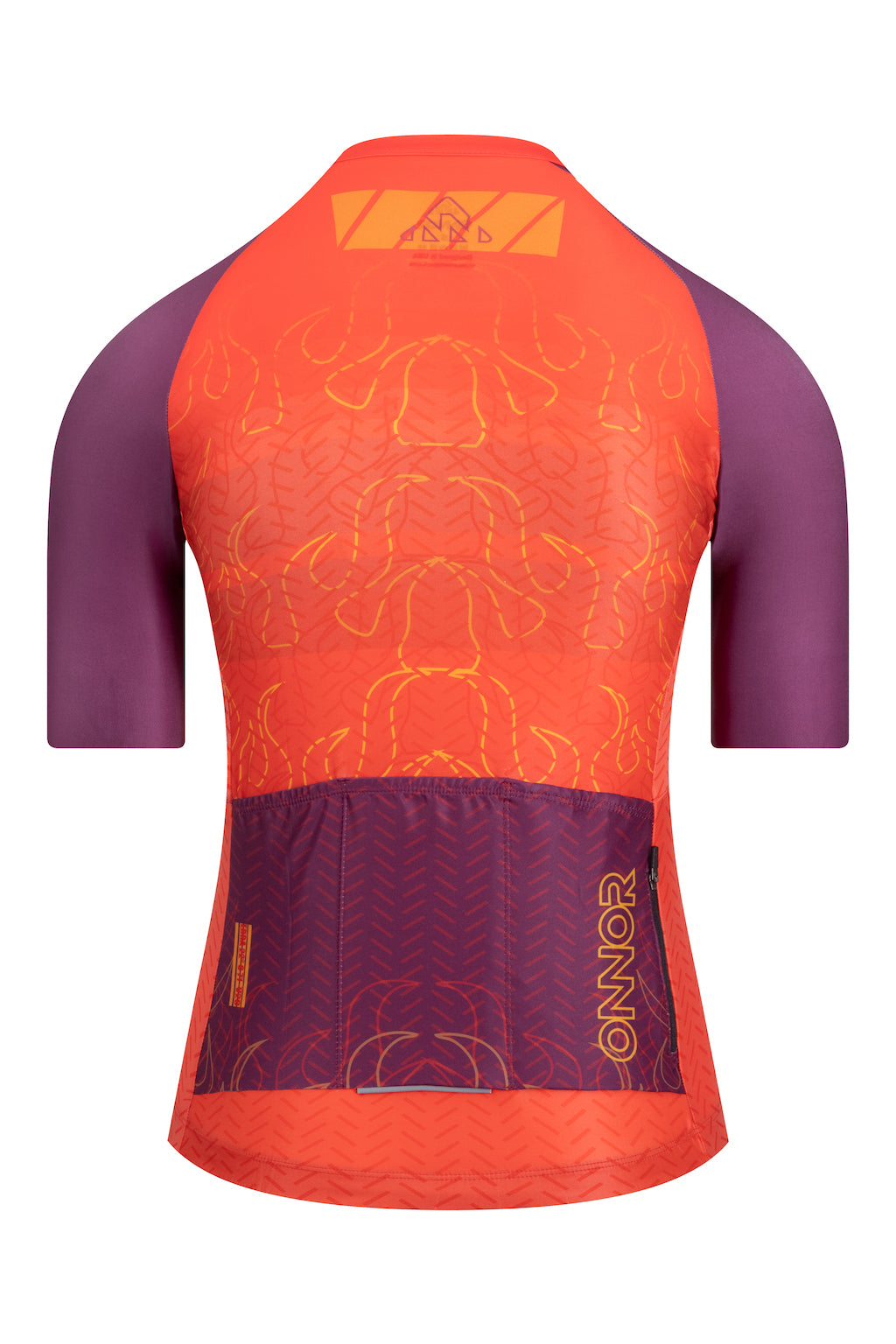 A female bike top with short sleeves, featuring a lightweight and stretchable fabric that ensures a comfortable fit during rides.