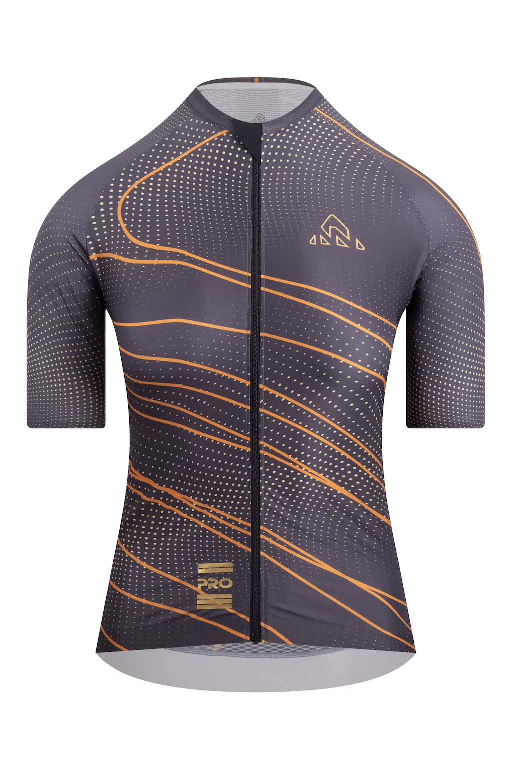 Women's Brown / Orange Pro Cycling Jersey Short Sleeve