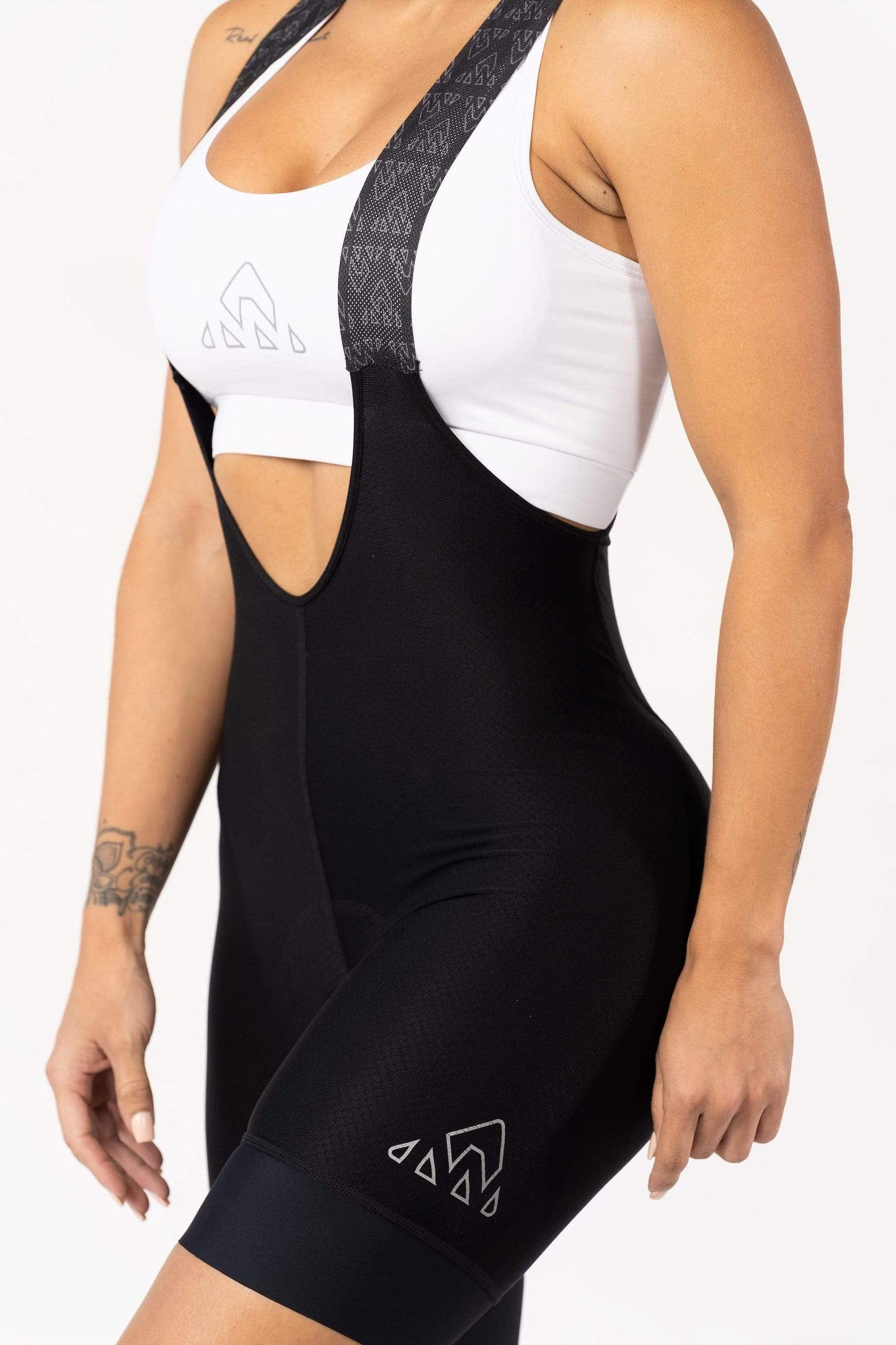 activewear bike - womens black cycling bib shorts comfortable for amateur biker for long distances