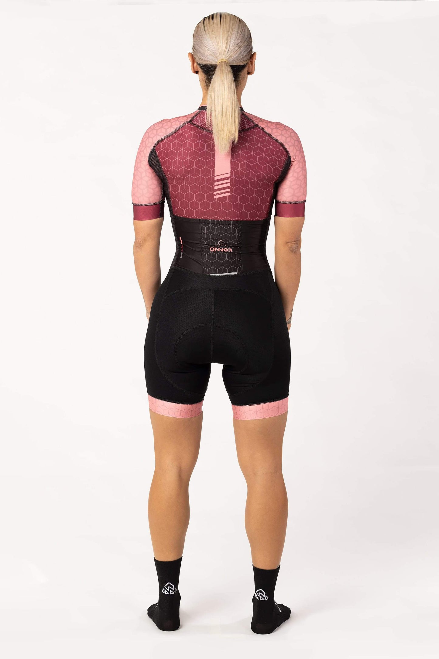 bike athletic wear - women's pink cycling skin suit lightweigh for amateur biker for long rides