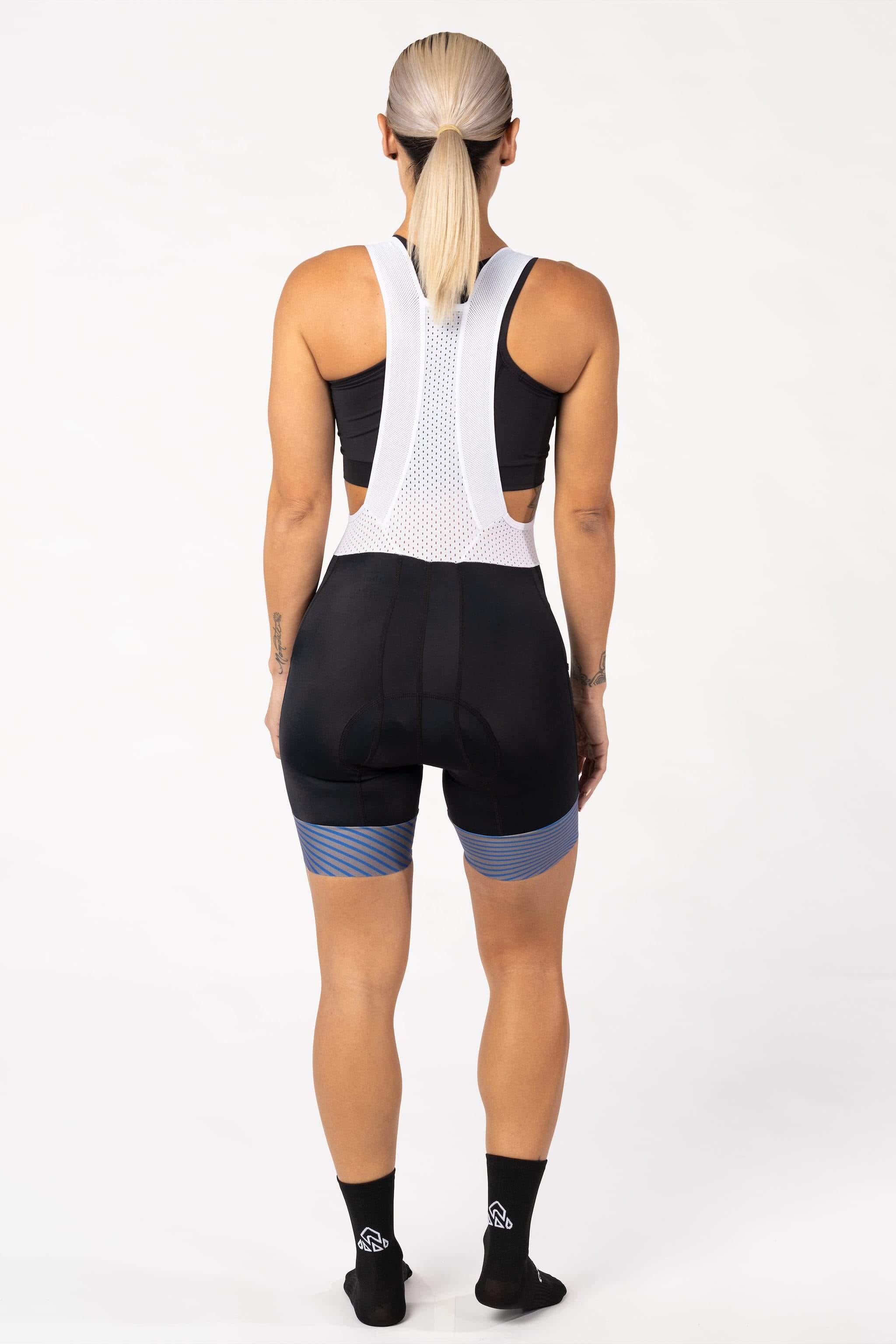 bike clothing - womens black cycle bibs comfortable for professional biker for long rides