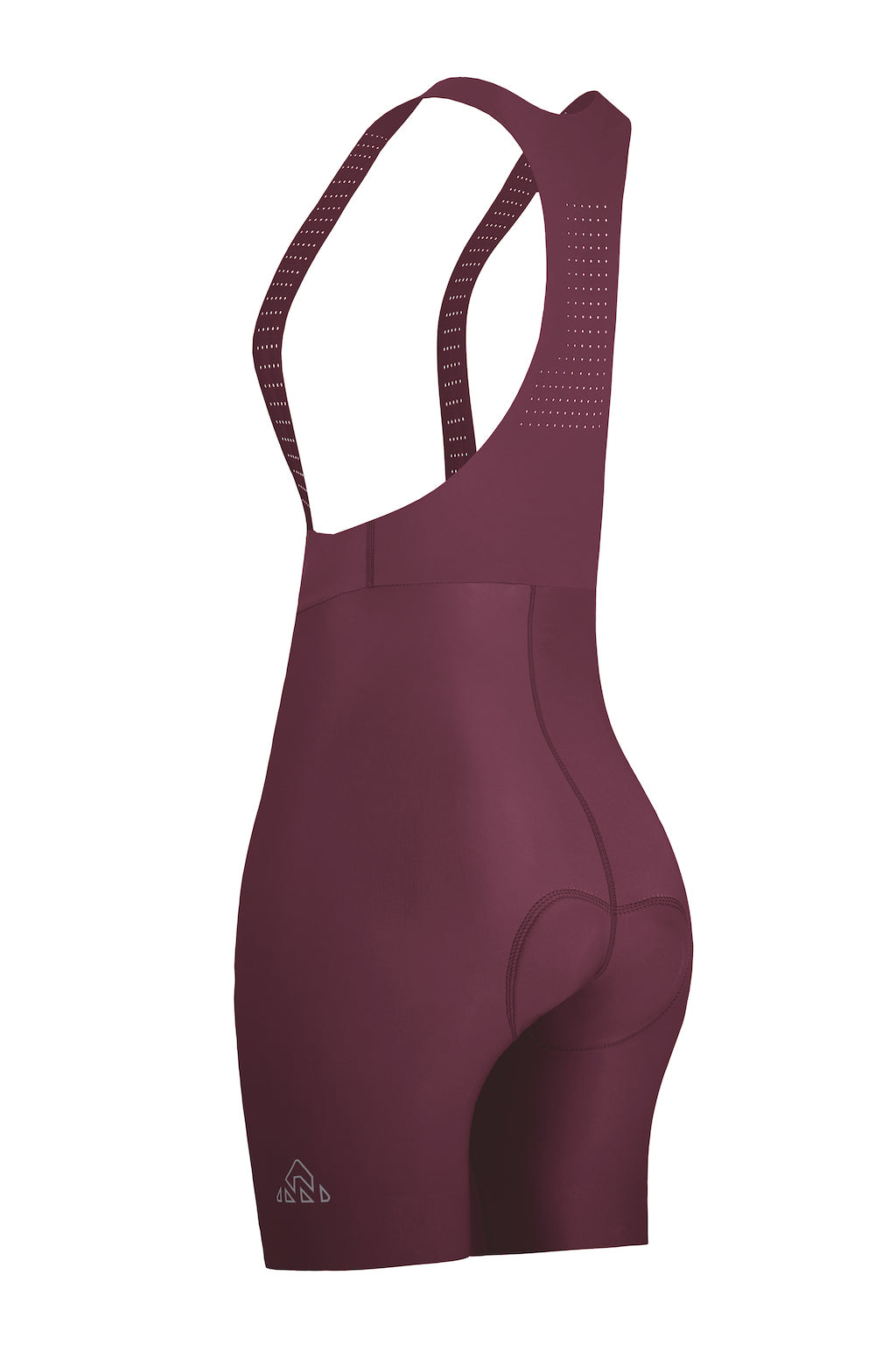 women's burgundy bike shorts comfortable for professional biker with mesh straps