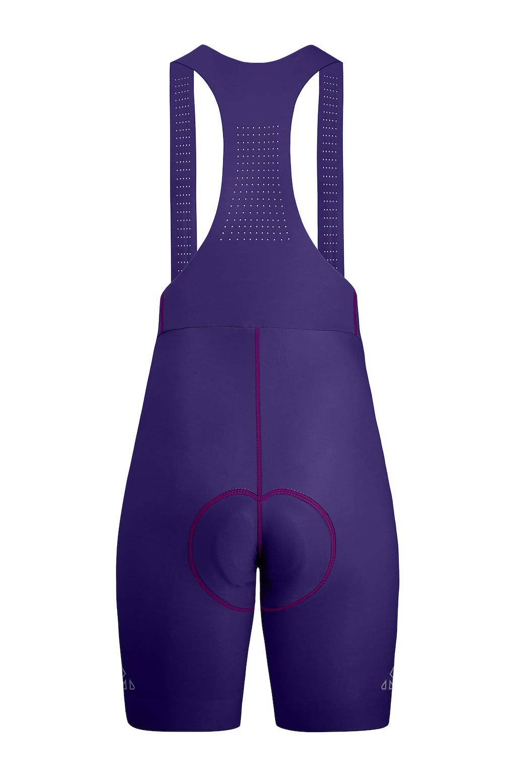 women's purple cycling bib shorts padded for amateur rider for long rides