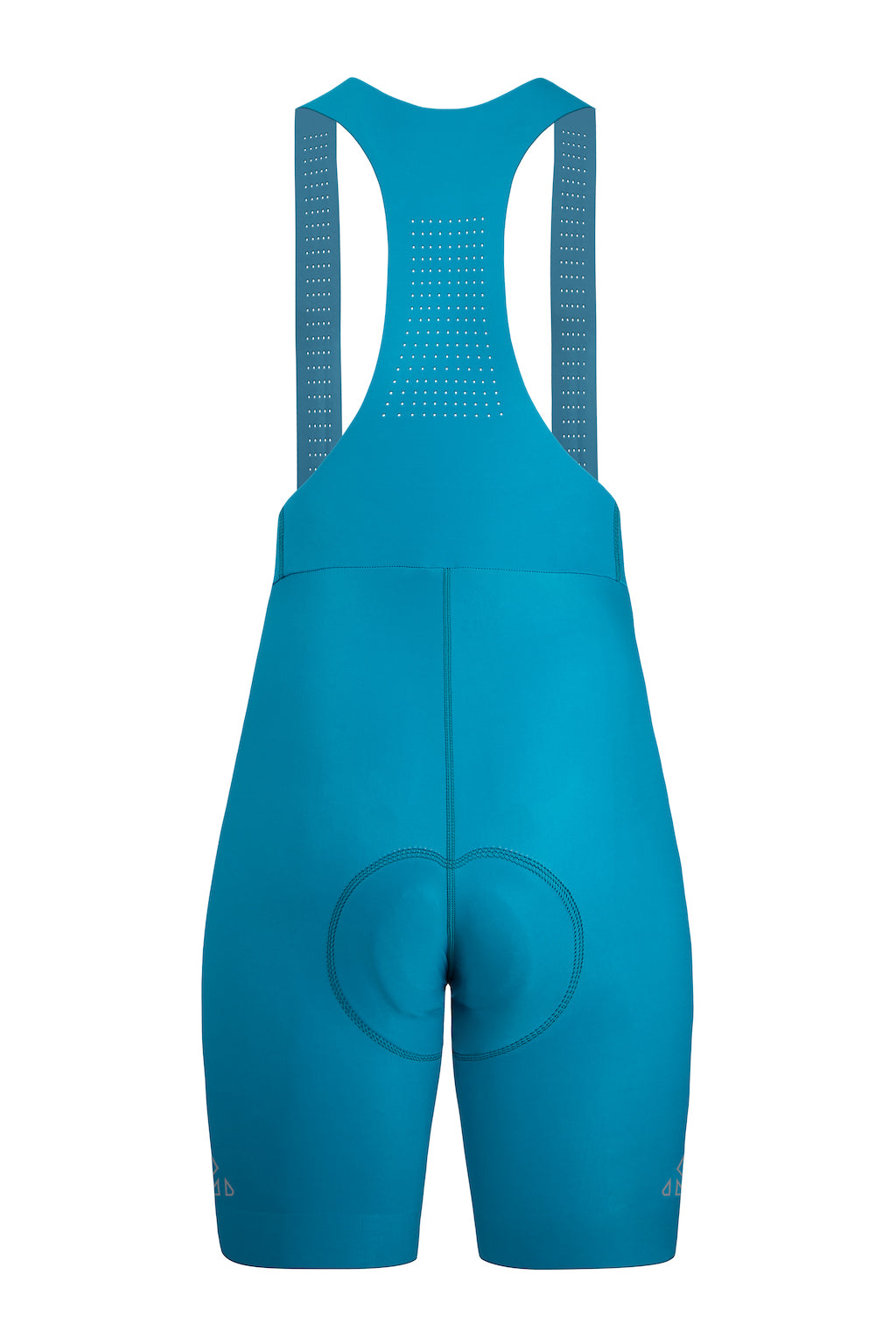 women's turquoise cycling bib shorts padded for amateur cyclists for long rides