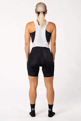 bike racing clothes - womens black cycling bib shorts padded for amateur rider for long rides