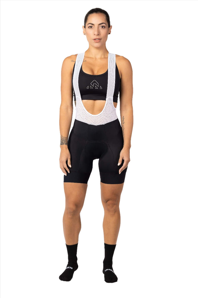 Women's Smooth Black Expert Cycling Bib - women's black bib shorts - Women's Smooth Black Expert Cycling Bib