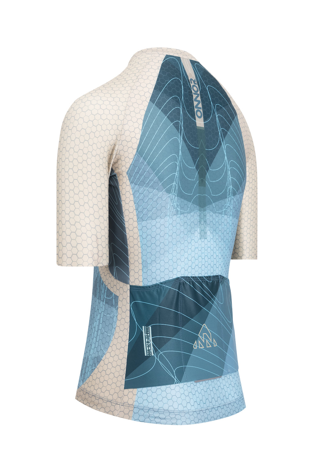 A women's cycling shirt with a short-sleeved design, featuring a sleek and sporty look for female cyclists.